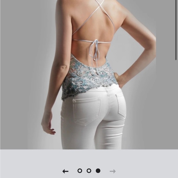 Claudio Milano /Blue swarski crystal top - Picture 8 of 9